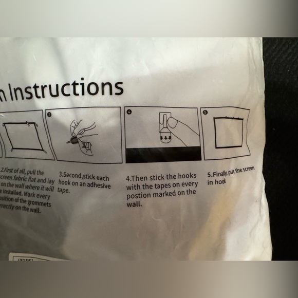 Simple Projection Screen - White - Picture 5 of 7